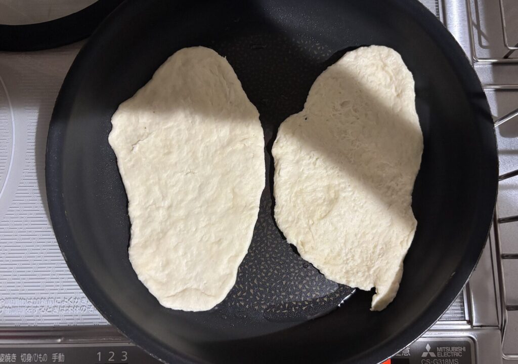 フライパンで作るナン